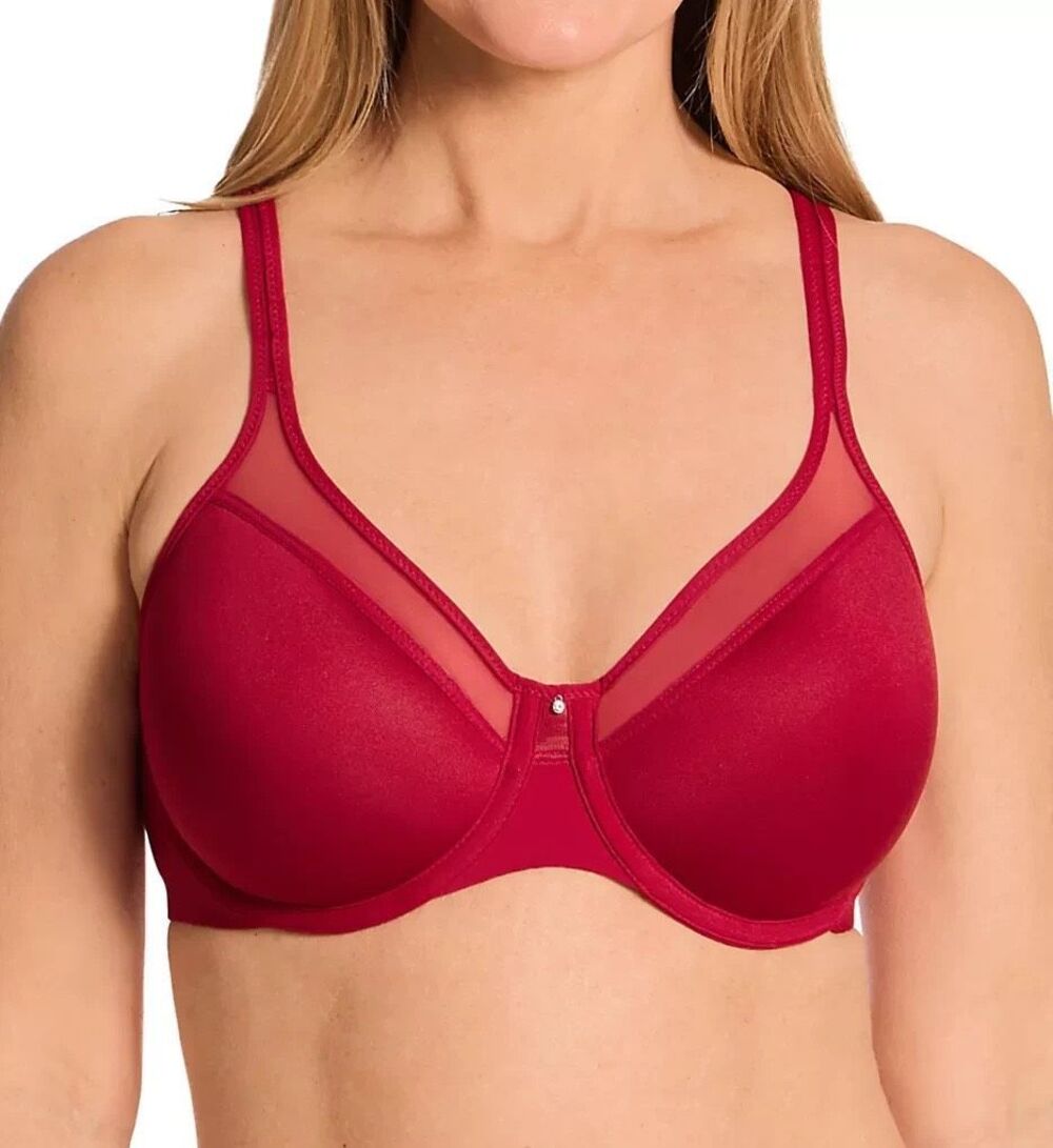 Bali One Smooth U Ultra Light Shaping Underwire Bra Scarlet Berry 38DD